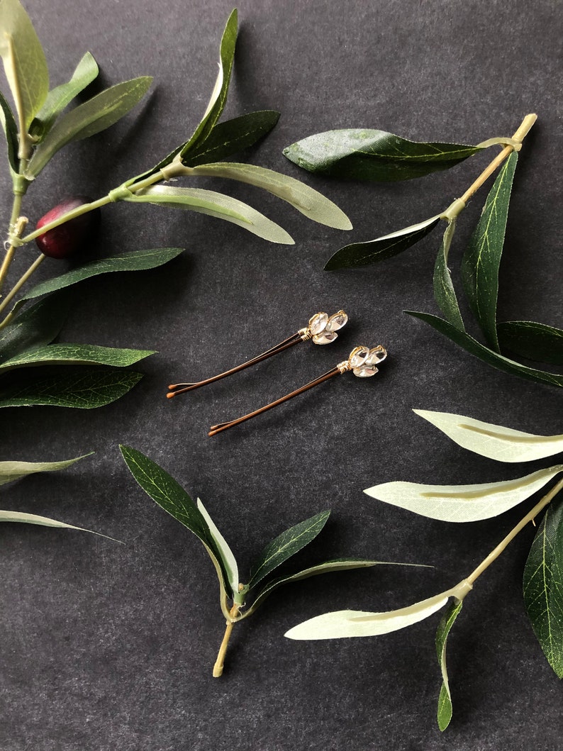 Decorative Crystal Bobby Pins 3 Casual Bobby Pins Etsy