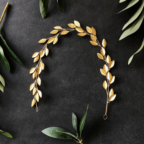 Boho Gold shops Bridal Hair Vine | Custom Vine Hairpieces, Bridal Hair Accessory, Ribbon Headband, Boho Braid Vine, Bridal Hairpiece