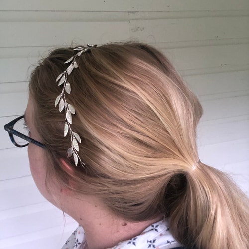Boho Gold shops Bridal Hair Vine | Custom Vine Hairpieces, Bridal Hair Accessory, Ribbon Headband, Boho Braid Vine, Bridal Hairpiece