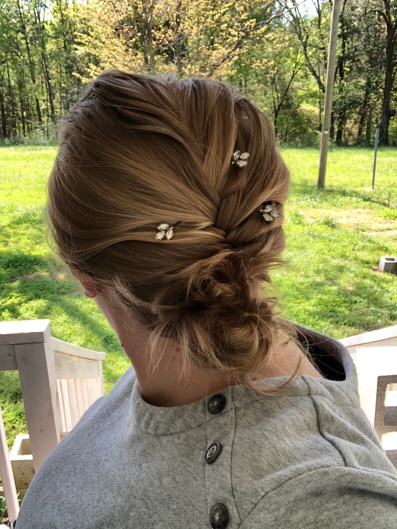 Decorative Crystal Bobby Pins 3 Casual Bobby Pins Etsy