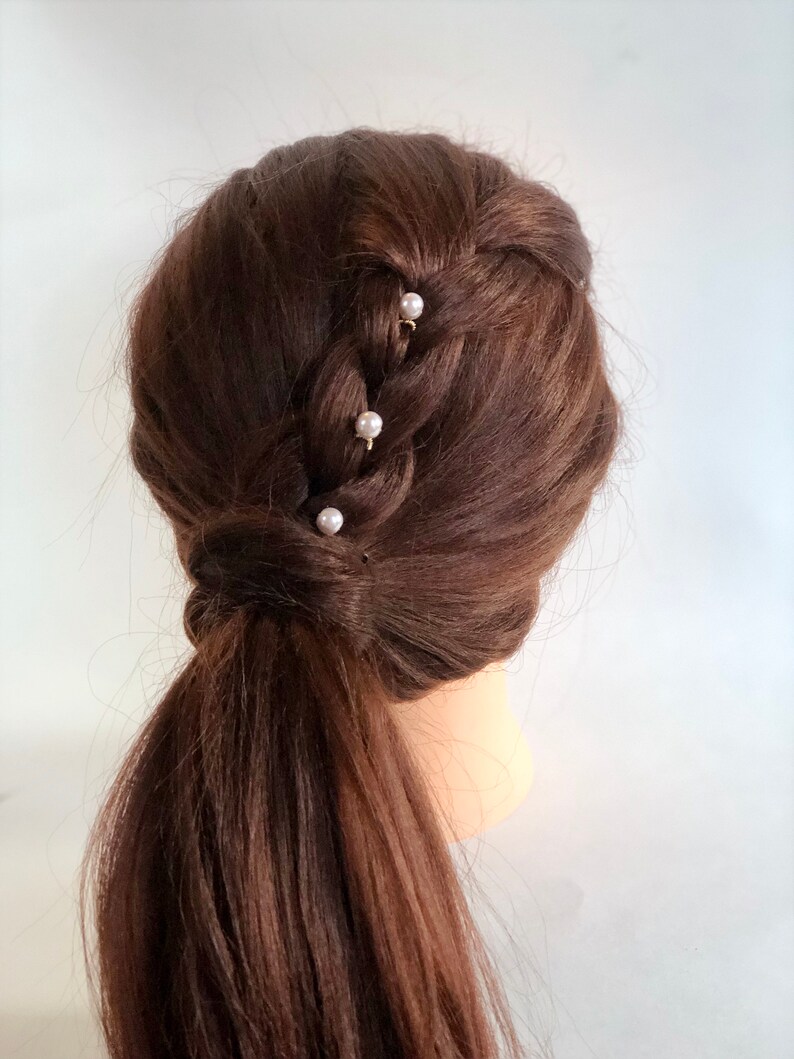 Bridal Headpiece Pale Violet Pearl Hairpins Gold Hairpiece Bridal Hairpins 3+ Up-do Pins Purple Wedding Pins Lilac Pearl Hair Pins