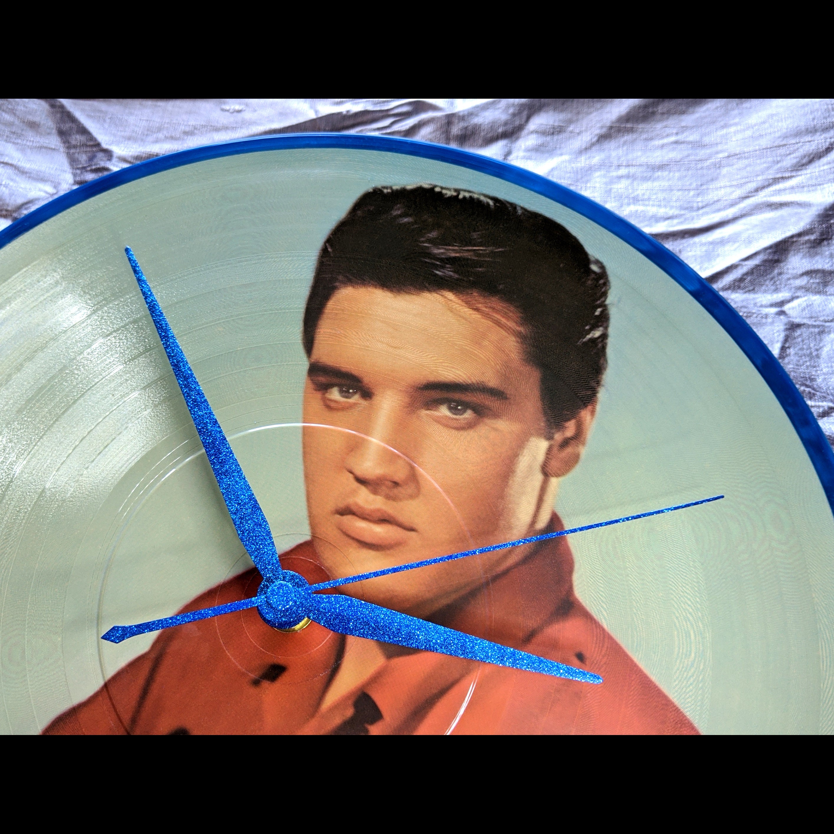 Elvis Presley Record Clock Vintage 1978 12 inch picture disc Etsy