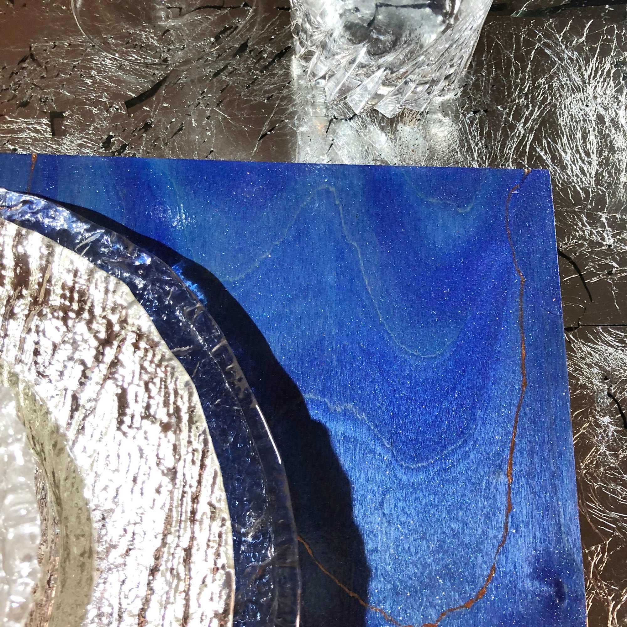 Cobalt Blue Wood Placemats / 12 X 18 Hand Stained Etsy UK