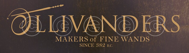 Ollivanders Wand Shop sign : Instant Download PDF and PNG | Etsy