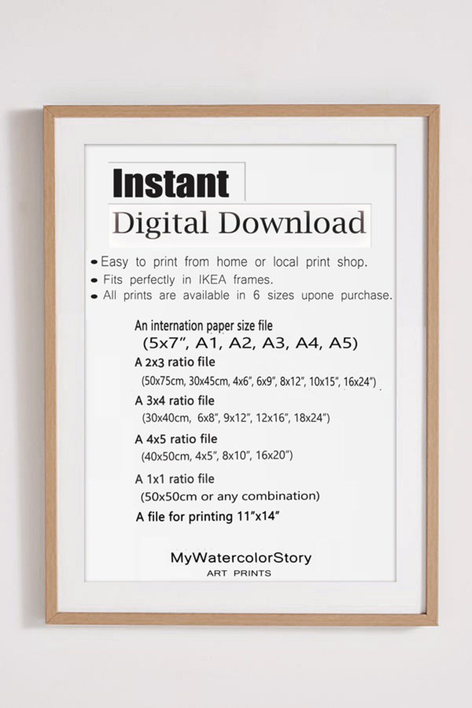 Green Maple Leaf Wall Art, Watecolor Maple Painting Artwork, Leaf