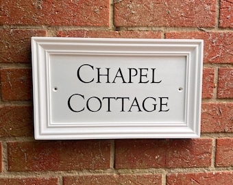 Custom traditional hand painted framed house name sign, personalised
