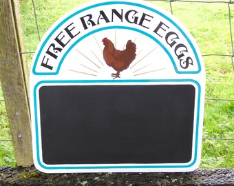 Free Range Eggs sign, Farm Produce blackboard