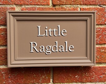 Traditional Hand Painted House Name Sign in F&B's London Stone