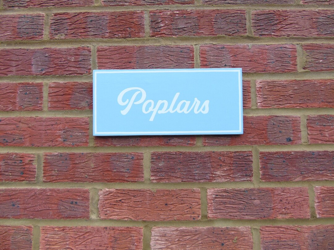 Custom Embossed Name Sign / Plaque – Personalized Home Decor, House Plaque