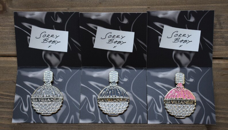 Killing Eve La Villanelle Perfume Enamel Pin (Choose Color) Killing Eve La Villanelle Perfume Enamel Pin (Choose Color)