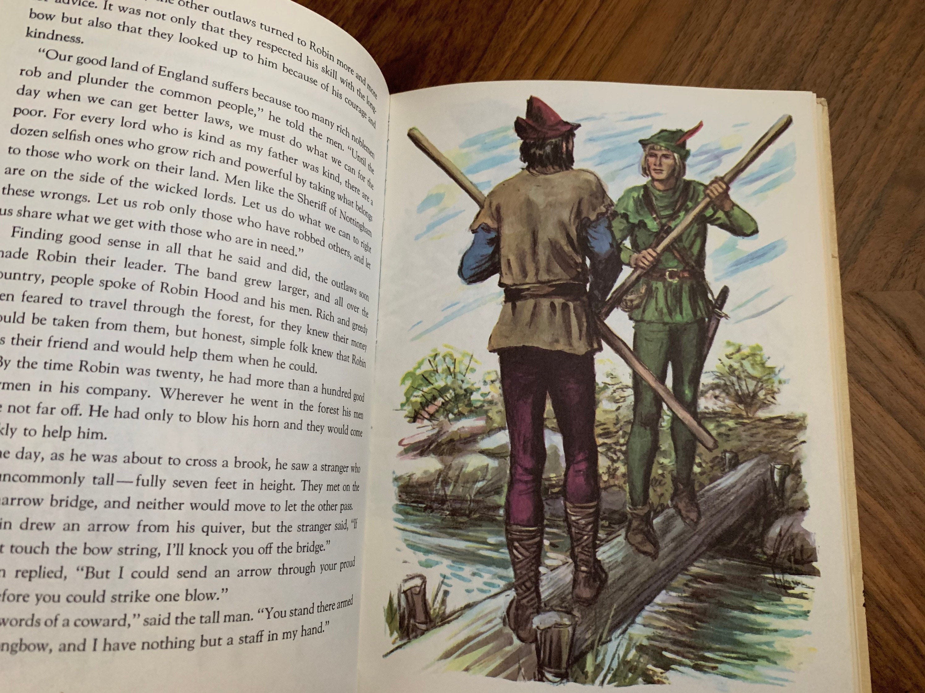 Vintage 50s Pinocho reversible / Robin Hood libro de imágenes para