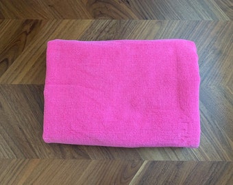 Vintage 70s Hot Pink Fieldcrest Bath Towel