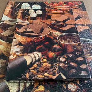 Vintage Springbok Puzzle &quot;Dreamy, Creamy Chocolate&quot; 500 pc. COMPLETE Retro 80s Food Jigsaw