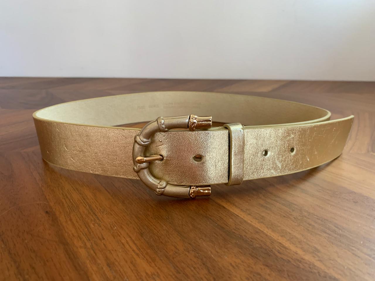 Gold Bamboo Belt - Etsy display picture 1