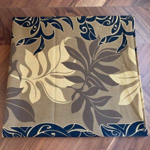 Hawaiian Tiki Fabric 3.8 yards / Mod Floral Polynesian Yardage