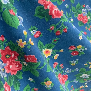 70s Martex Guinevere Floral Twin Sheet Set / Fitted Sheet, Flat Sheet and 2 Pillowcases