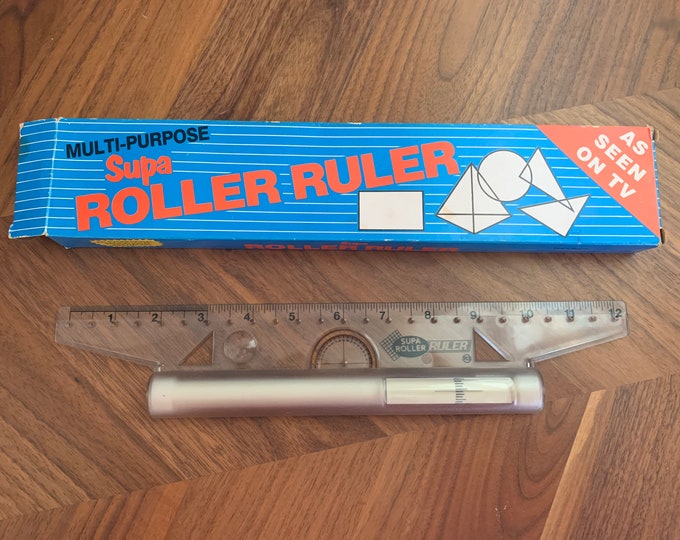 Vintage 70s Supa Rolling Ruler 12