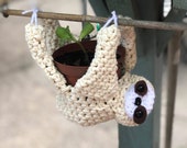 Sloth Planter - Crochet Sloth - Sloths - Planter - Handmade - Kawaii - Cute - Upside Down