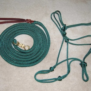 12' Lead Rope/Soft Rope 2-knot Halter