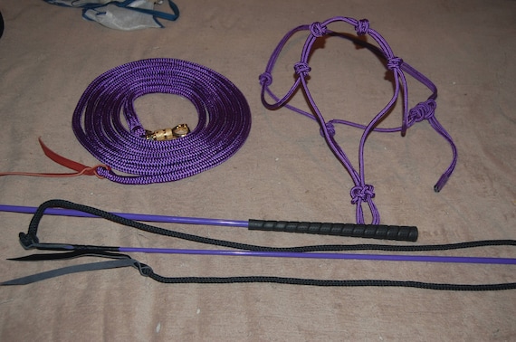 16' LIME GREEN LEAD ROPE w/ PARELLI SNAP FOR NATURAL HORSE TRAINING