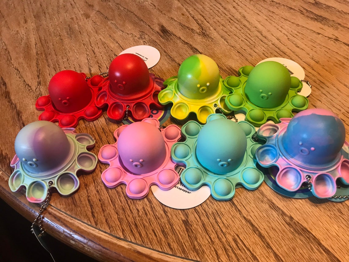 Octopus flip Pop It stress toy ASMR | Etsy