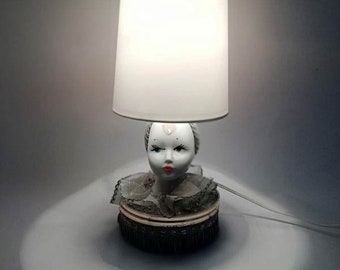 Vintage Bedside Light/ Table Lamp/ Girl Table Light/ Lampe With Jewelry Box/ Lightning/Table Decor/ 70s