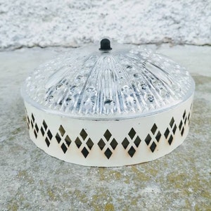 Vintage Glass Sconce / Round Sconce/ Mid Century Flush Mount Ceiling or Wall Light / Wall Plafoniere/ Vintage Lightning/ Yugoslavia /70s