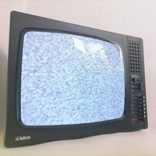 Vintage Portable TV Set From Yugoslavia/ Iskra/ Retro Television Set/ Iskra Tv/Jasna Iskra Tv/ Working Tv Receiver / Mid Century Tv/ 70s