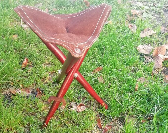 Vintage Tripod Stool / Vintage Leather Stool / Backpack Chair Etsy