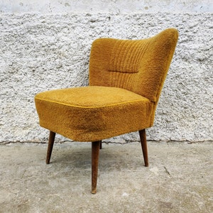 Vintage Cocktail Armchair/Mid Century Lounge Cocktail Armchair / Vintage Fabric / 60s Yugoslavia