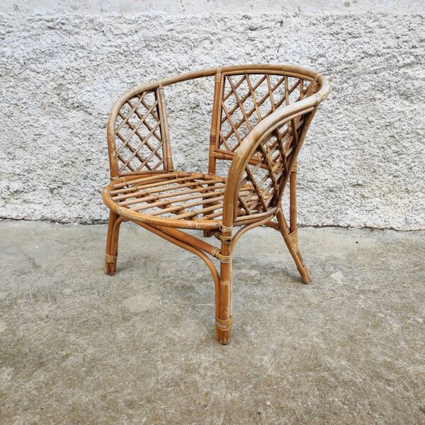Rattan Chair - Etsy