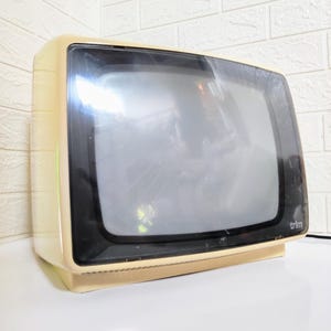 Vintage Portable TV Set From Yugoslavia / Iskra / Retro Television Set / Modern White Tv / Black And White Tv / No-Working Condition / 80s