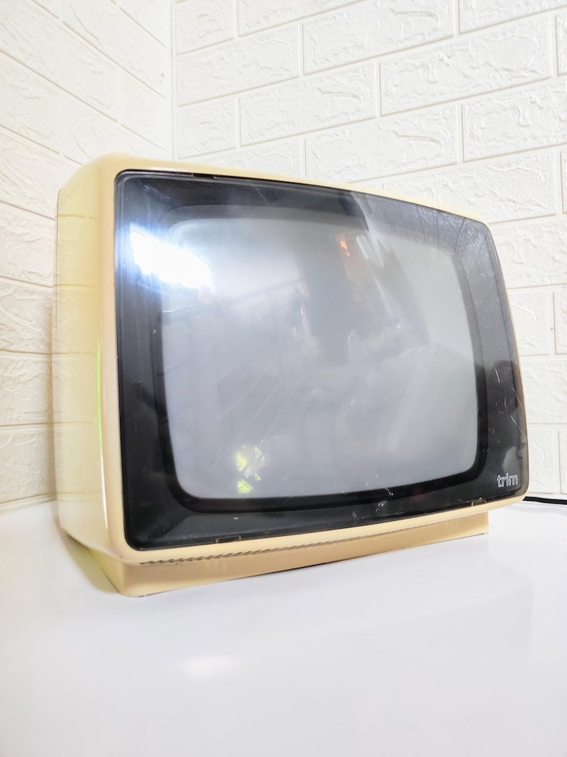 Retro Rectangle Tv Vintage Portable TV Set From Yugoslavia / Iskra / Retro Television Set ...