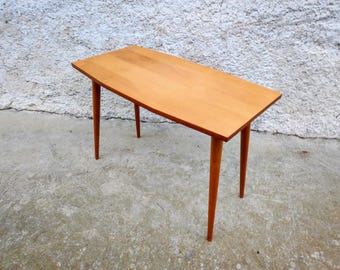 Table basse vintage Mid-Century en bois - Yougoslavie - Années 70
