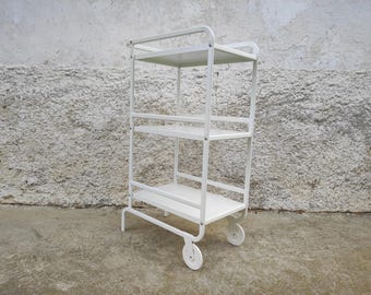 Vintage IKEA Metal Trolley: Retro Serving Bar Cart on Wheels - Etsy