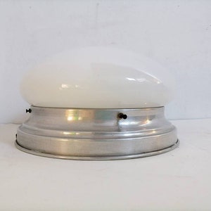 Vintage Wall Sconce / Vintage White Wall Plafoniere / Bauhaus Lamp / 60s Lamp / Mid Century Modern / Space Age Industrial Lamp/ Yugoslavia