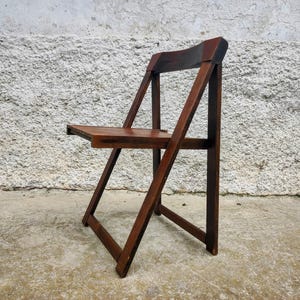 Vintage Folding Chair/ Stol Kamnik Chair/ Aldo Jacober Style Design/ Vintage Furniture / Wooden Folding Chair /Folding Chair/ Yugoslavia/70s