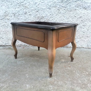 Vintage Plant Stand/ Wooden Flower Table Pot/ Retro Plant Table/ Plant Table with Legs/ Plant Pot/ Mid Century / 80s