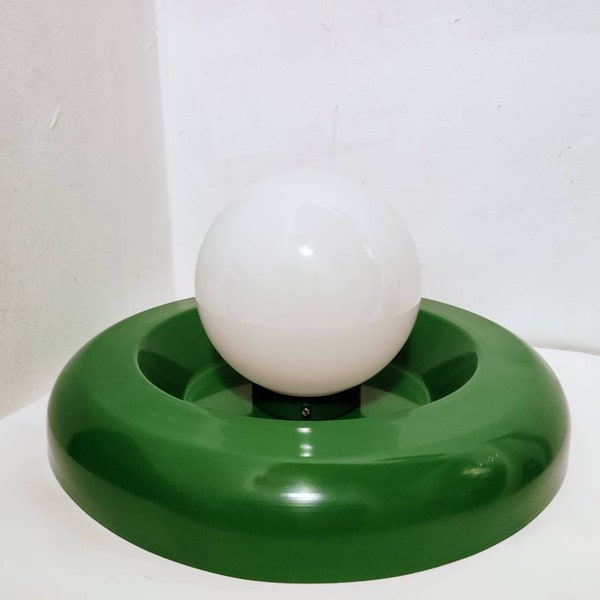 Vintage XL Wall Light / Retro Wall Sconce / Mid Century / Space Age / Modern Ceiling Light/ Green Wall Light / Vintage Lightning/ 70s