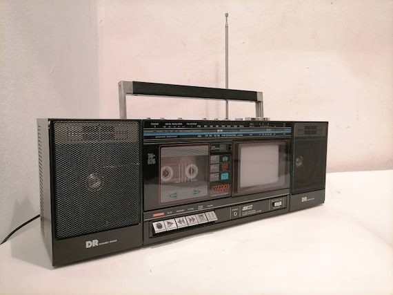 Vintage Portable Radio Tv Cassette Player Sonic Radio Am Fm Tv