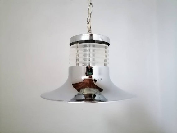 Retro chrome ceiling best sale light