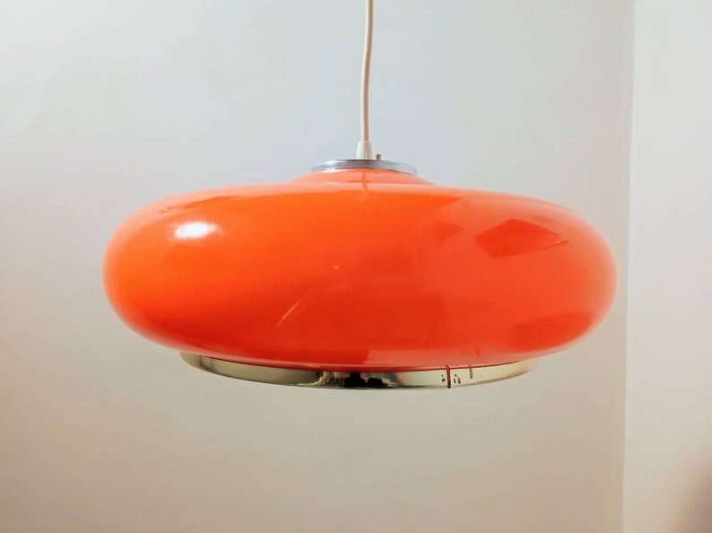Vintage Ceiling Light/mid Century Pendant Lamp /meblo Guzzini Etsy