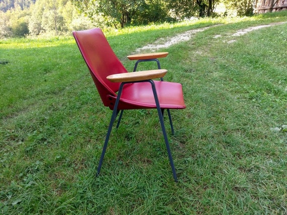 Red shell chair sale