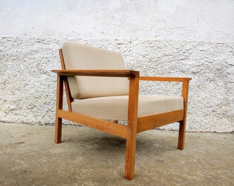 Vintage Coctail Armchair/  Lounge Armchair / Mid Century Lounge Cocktail Armchair/ Mid Century Armchair / Textile Armchair/ 70s/ Yugoslavia