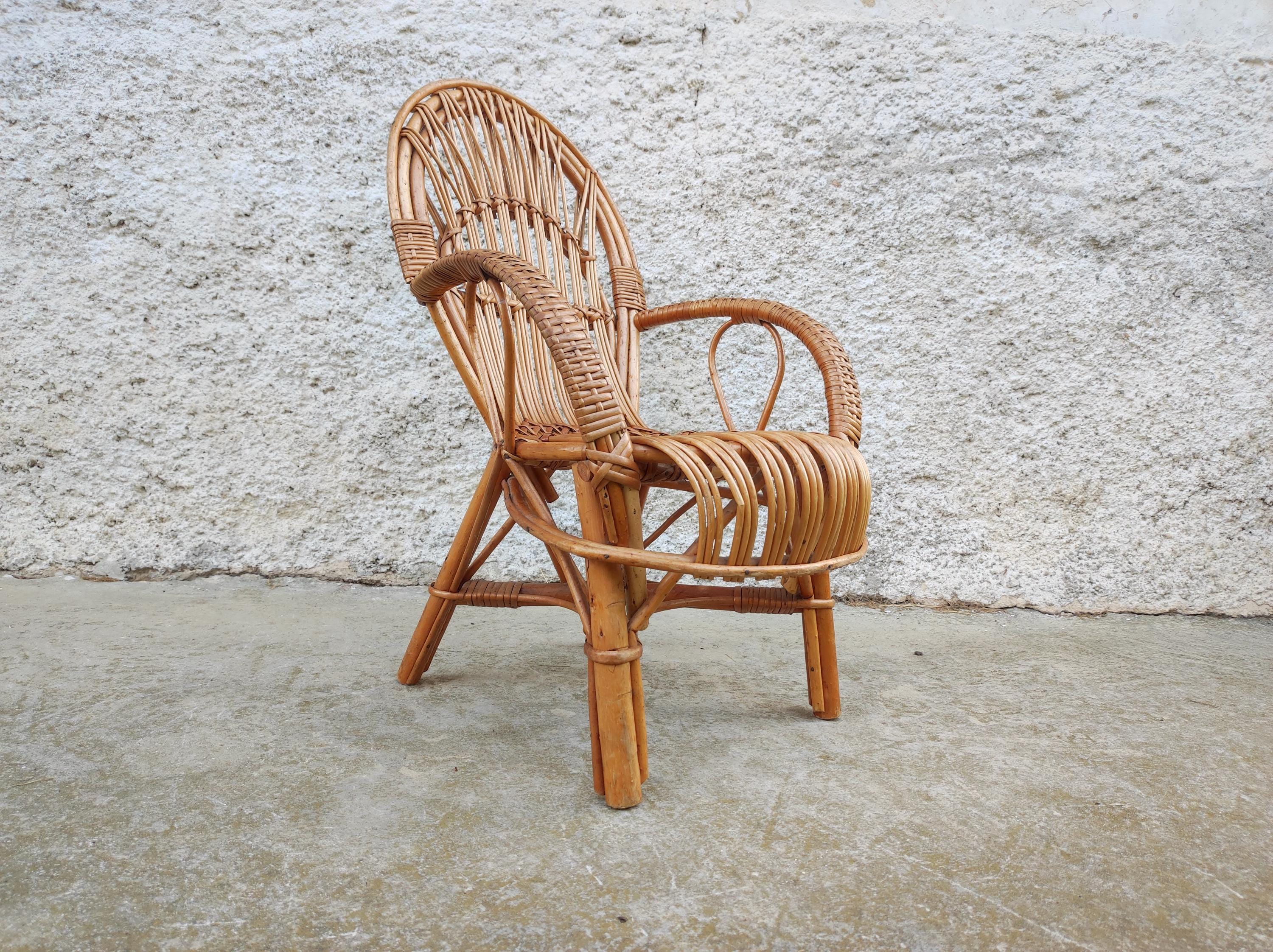 Vintage rattan chair - Etsy 日本