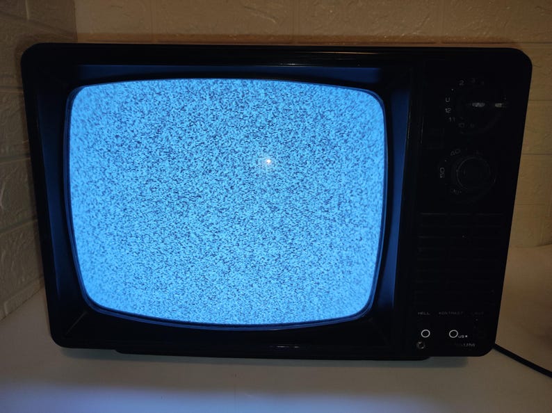 Retro Rectangle Tv Vintage Portable Old Television / Old Universum TV / 80s Tv/retro ...