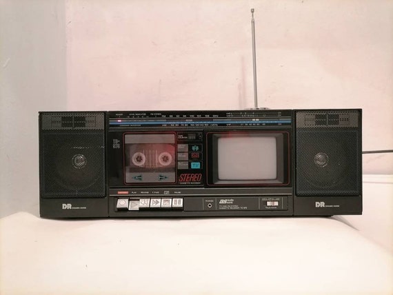 Vintage Portable Radio Tv Cassette Player / Sonic Radio Am Fm Tv/ Retro Tv/  Plastic Radio/ 80s/ Mid Century Radio Tv/ Korea -  Denmark