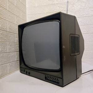 Vintage Portable TV Set From Yugoslavia / Iskra / Retro Television Set/ Iskra Tv/ Grey Tv/ No-Working Tv Receiver / Mid Century Tv / 80s