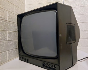 Vintage Portable TV Set From Yugoslavia / Iskra / Retro Television Set/ Iskra Tv/ Grey Tv/ No-Working Tv Receiver / Mid Century Tv / 80s