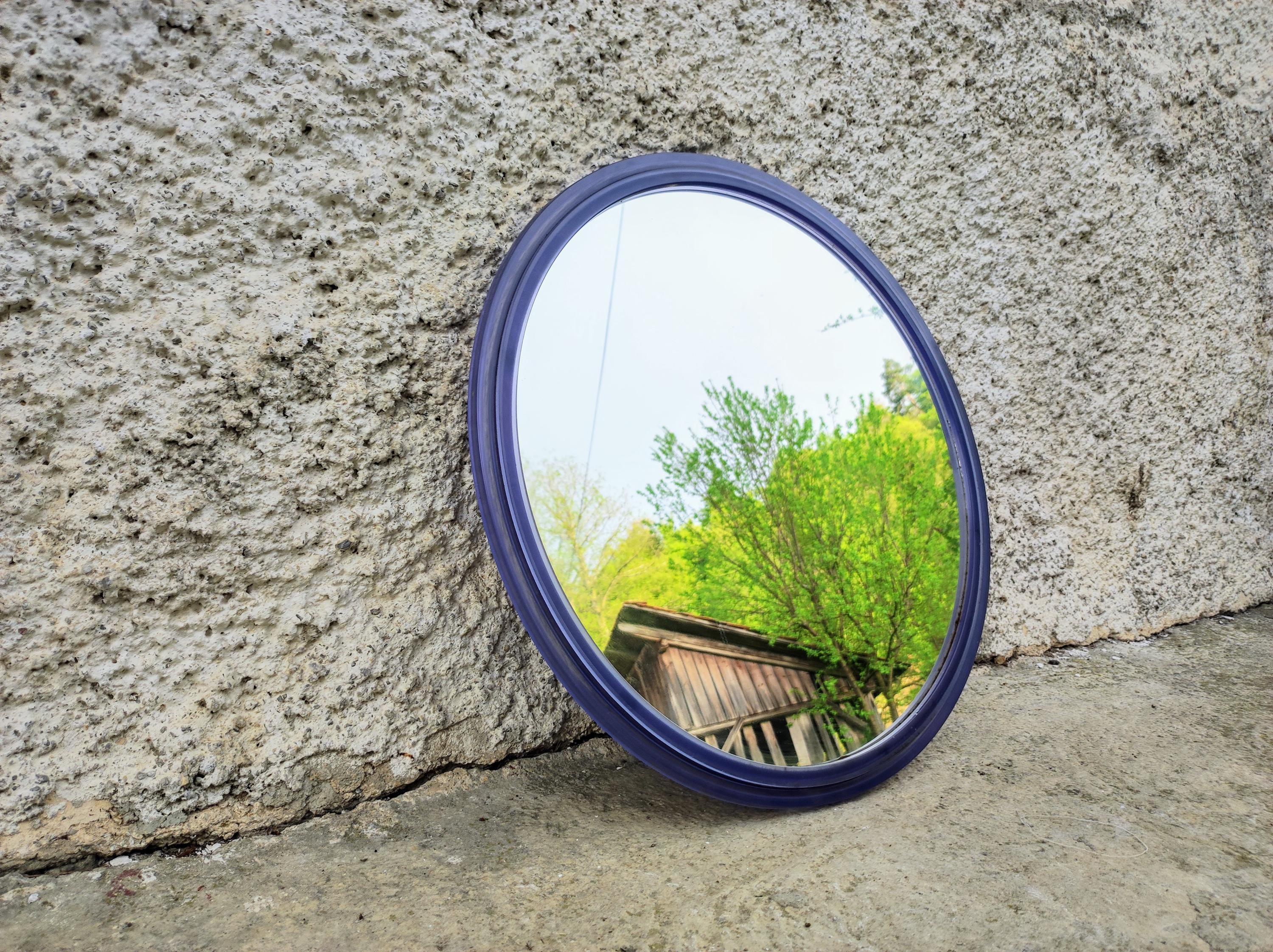 ヴィンテージミッドセンチュリーモダンラウンドミラー/プラスチック